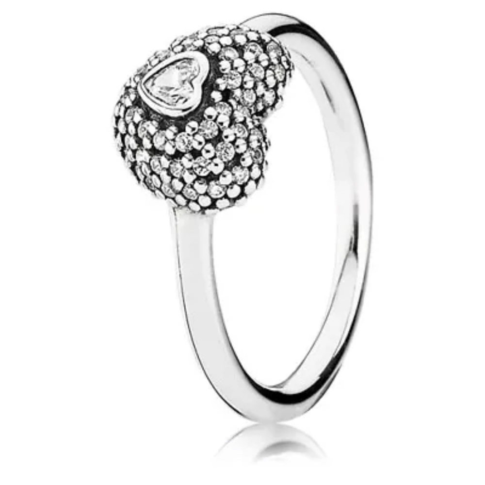 Pandora pave heart ring size 58